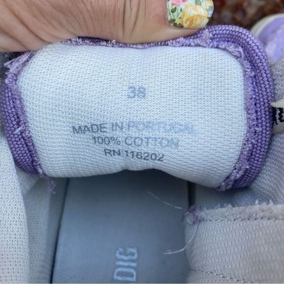 Zadig & Voltaire High Flash Purple/Lilac Canvas High Top Sneakers EU38/US 7-7.5 - Picture 13 of 16